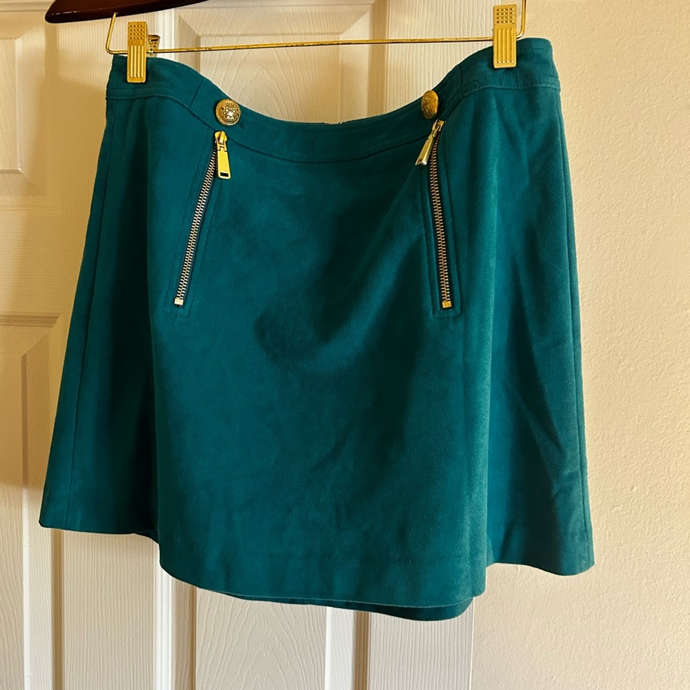 Fauve Suede Mini Skirt